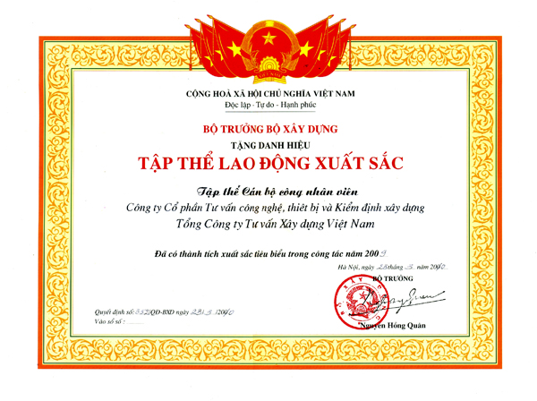Danh hiệu Tập thể lao động xuất xắc 2009