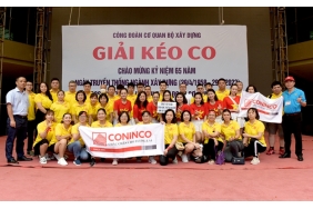 CONINCO tham gia Giải kéo co chào mừng kỷ niệm 65 năm Ngày truyền thống ngành Xây dựng