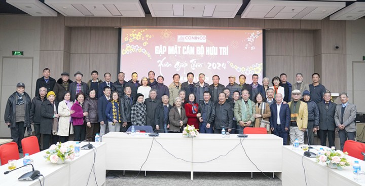 CONINCO tổ chức gặp mặt cán bộ hưu trí nhân dịp Xuân Giáp Thìn 2024