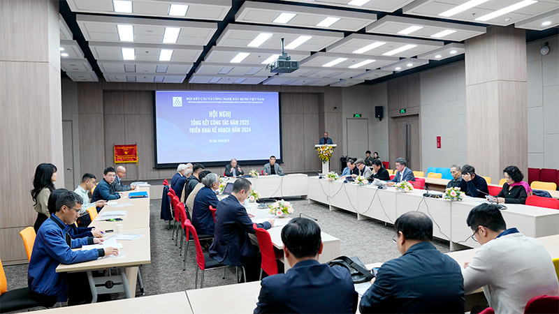 Hội Kết cấu và Công nghệ xây dựng Việt Nam tổ chức Hội nghị tổng kết công tác năm 2023 và kế hoạch hoạt động năm 2024