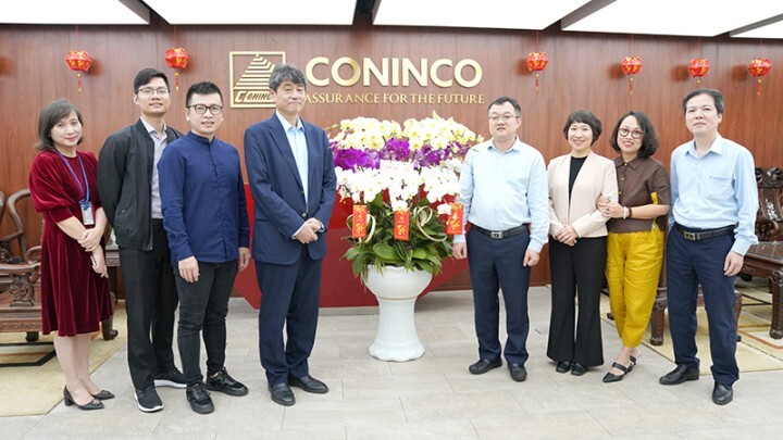 Nippon Koei Vietnam International extended their New Year greetings to CONINCO and discussed plans for collaborative development in the new year