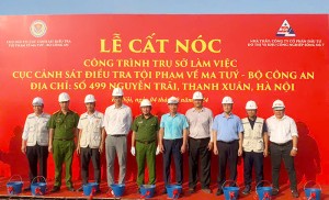 CONINCO tham dự Lễ cất nóc công trình Trụ sở làm việc Cục Cảnh sát điều tra tội phạm về ma tuý – Bộ Công an