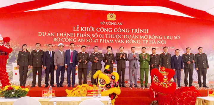 CONINCO tham dự Lễ khởi công công trình dự án thành phần số 1 thuộc dự án “Mở rộng Trụ sở Bộ Công an số 47 Phạm Văn Đồng, Hà Nội”