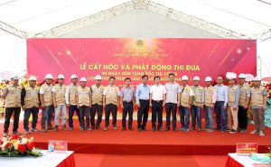 CONINCO tham dự Lễ cất nóc và phát động thi đua 90 ngày đêm tăng tốc thi công dự án Trung tâm Dữ liệu Quốc gia số 1