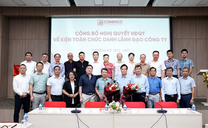 CONINCO tổ chức Hội nghị sơ kết 6 tháng đầu năm và công bố các quyết định kiện toàn chức danh lãnh đạo Công ty