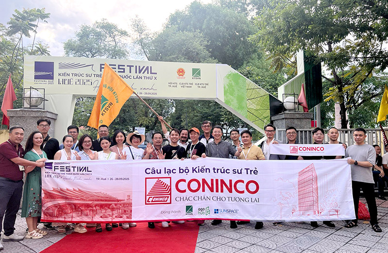 Câu lạc bộ KTS  CONINCO tham dự Festival Kiến trúc sư trẻ toàn quốc lần thứ X tại Huế: “Hành trình Xanh” hội tụ và lan tỏa
