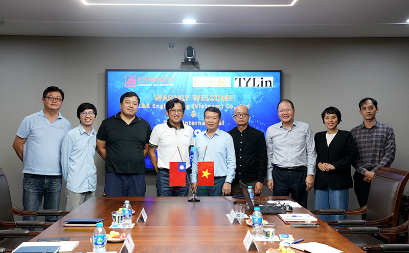 Công ty TYLin International và Công ty TNHH công trình L&K Việt Nam (Đài Loan) đến thăm và làm việc tại CONINCO