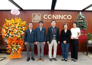 Tập đoàn Samyang System (Hàn Quốc) chúc mừng tân Chủ tịch HĐQT, Phó Chủ tịch HĐQT và tân Tổng Giám đốc CONINCO