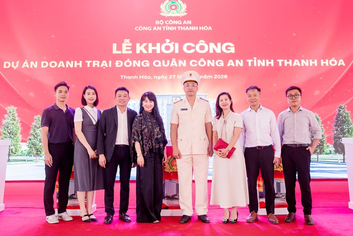 Tổng Giám đốc Nguyễn Đăng Quang tham dự Lễ khởi công Doanh trại đóng quân Công an Tỉnh Thanh Hoá: Dấu ấn Thiết kế của CONINCO