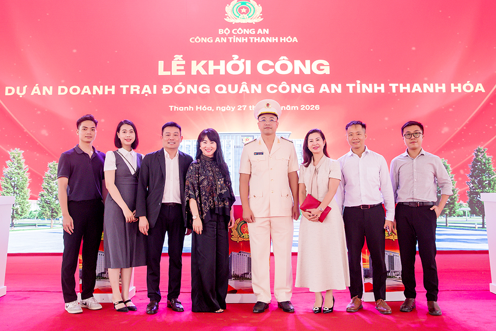 Tổng Giám đốc Nguyễn Đăng Quang tham dự Lễ khởi công Doanh trại đóng quân Công an Tỉnh Thanh Hoá: Dấu ấn Thiết kế của CONINCO