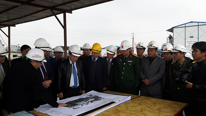 Bộ trưởng Bộ xây dựng thăm công trường dự án xây dựng mới Cơ sở 2 Bệnh viện hữu nghị Việt Đức