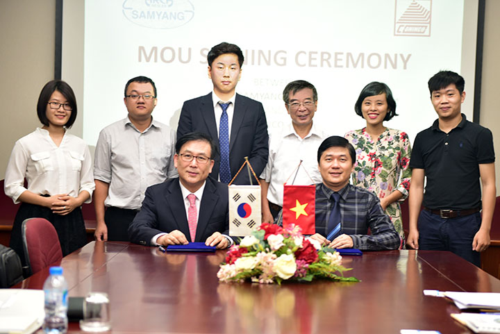 The MoU signing ceremony between CONINCO and SAMYANG ARCA
