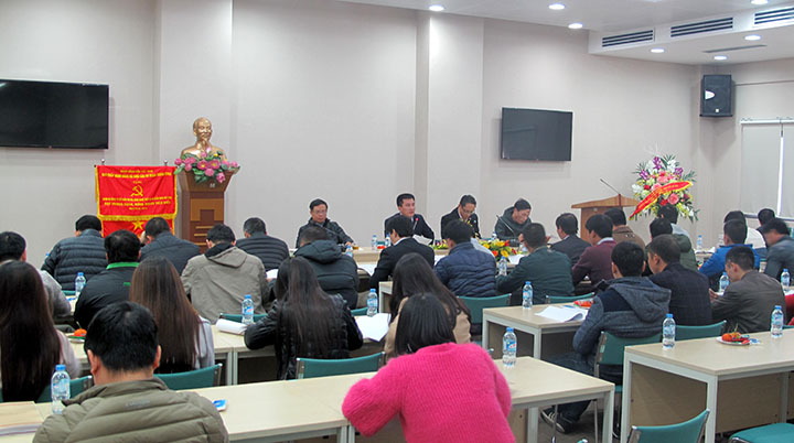 Hội nghị tổng kết năm 25 và kế hoạch sản xuất kinh doanh năm 26 đơn vị do PTGĐ Nguyễn Hữu Trường phụ trách