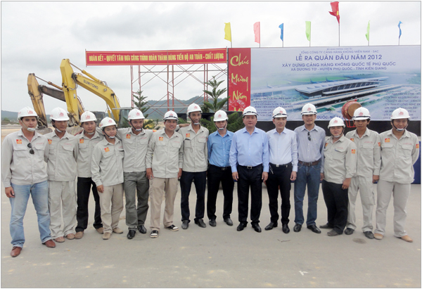 CONINCO tham dự Lễ ra quân đầu năm trên công trường xây dựng Cảng Hàng không Quốc tế Phú Quốc
