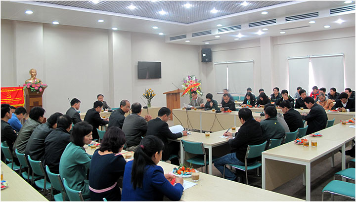 Hội nghị tổng kết năm 25 và kế hoạch sản xuất kinh doanh năm 26 đơn vị do PTGĐ Lê Ngọc Quang phụ trách