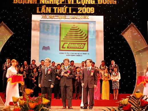 CONINCO nhận giải thưởng Doanh nghiệp vì cộng đồng 2009