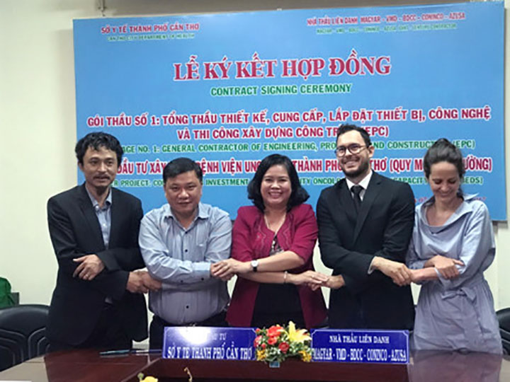 The Consortium of MAGYAR – VMD – BDCC – CONINCO – AZUSA signs a EPC Contract for the most modern Oncology Hospital in the Mekong Delta