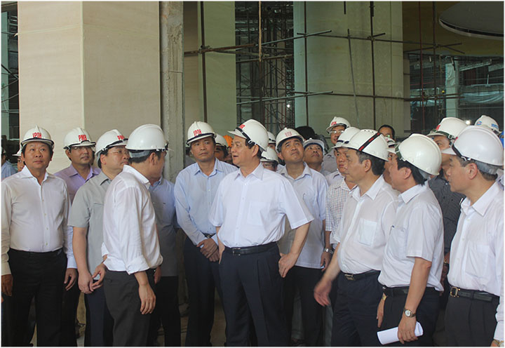 Thủ tướng Nguyễn Tấn Dũng kiểm tra thực địa công trình Nhà Quốc hội