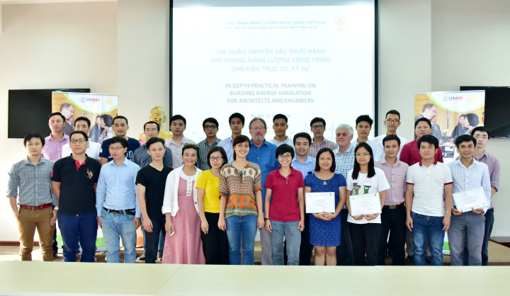 The first 6/25 completion certificates of Building Engery Similation Using OpenStudio course in Vietnam are granted to CONINCO