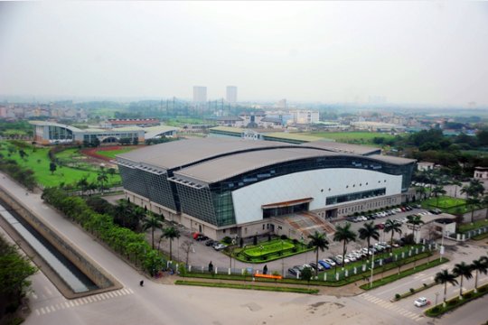 Indoor athletics stadium