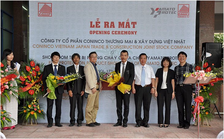 CONINCO held the Opening ceremony of CONINCO Vietnam Japan Trade and Construction joint stock Company and the Fire protection product Showroom of Yamato Protec