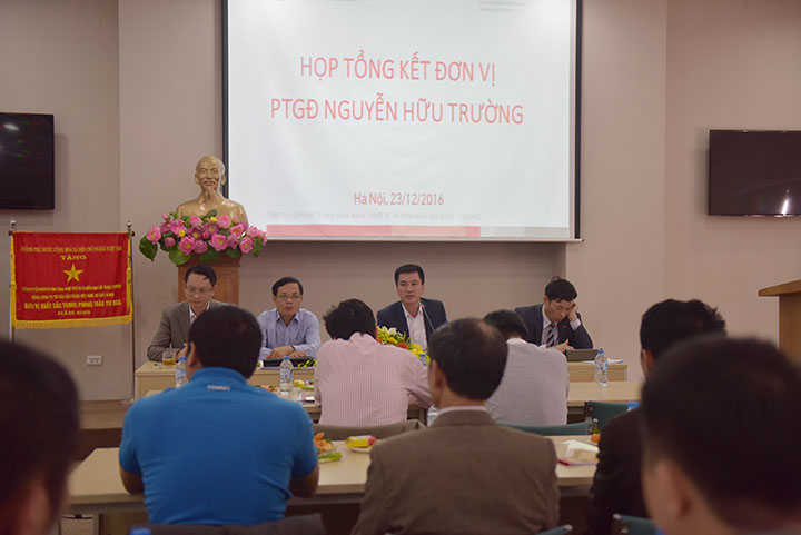 Hội nghị tổng kết năm 26 và kế hoạch sản xuất kinh doanh năm 27 đơn vị do PTGĐ Nguyễn Hữu Trường phụ trách