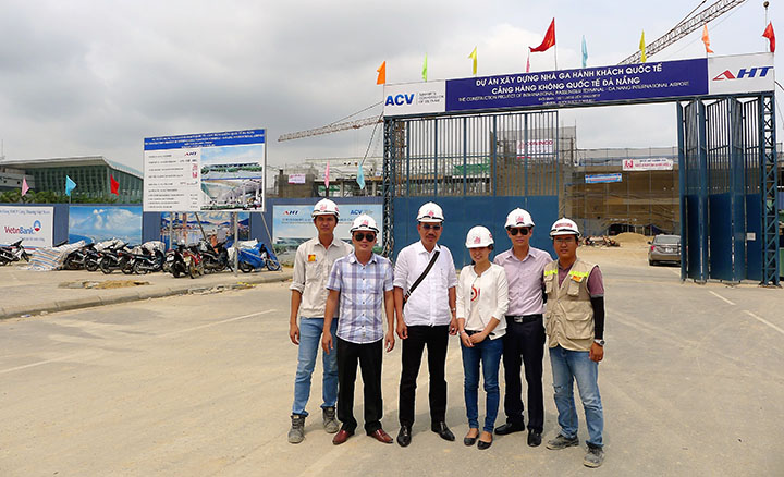 CONINCO kiểm tra công trường dự án Nhà ga hành khách Quốc tế, Cảng Hàng không Quốc tế Đà Nẵng