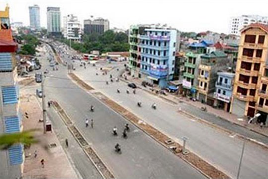 Tuyến đường 2.5 đoạn từ cuối tuyến đường Nguyễn Phong Sắc kéo dài đến đầu phố Trung Kính 