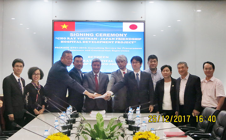 Consortium AZUSA – OCG – SHIP – CONINCO sign the contract Building Cho Ray Vietnam-Japan Friendship Hospital