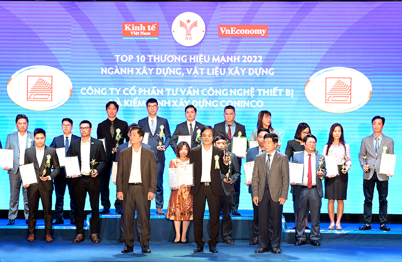 CONINCO đón nhận giải thưởng “Thương hiệu Mạnh Việt Nam 2022 ”