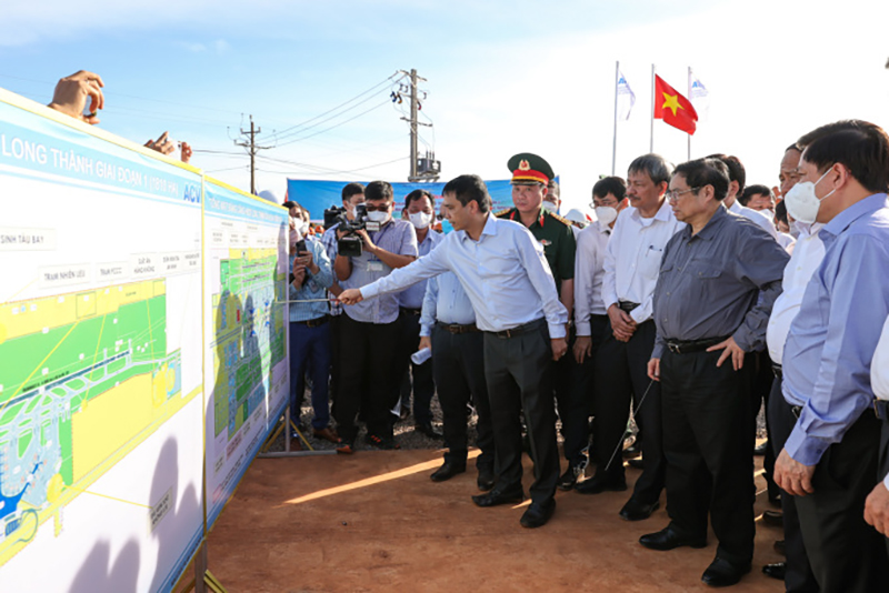 Thủ tướng Chính phủ kiểm tra tiến độ triển khai dự án Cảng hàng không quốc tế Long Thành