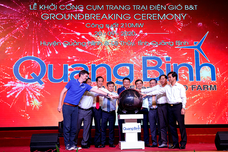 CONINCO attended the Groundbreaking Ceremony Vietnams largest inland wind farm cluster in Quang Binh