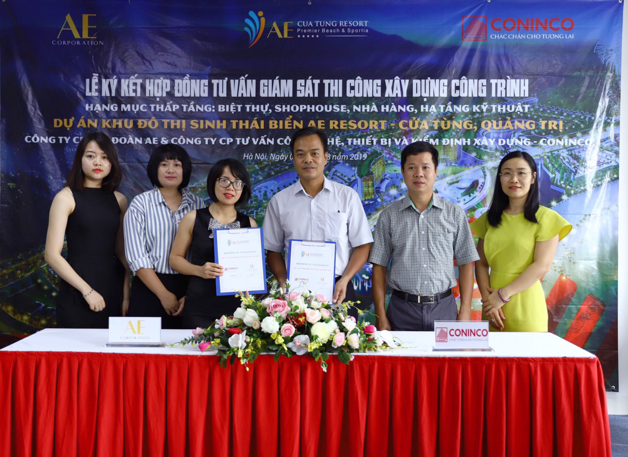 AE Group continues to choose CONINCO as a consulting company for the low-rise construction the Cua Tung AE Resort Project.