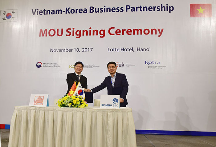 Signing ceremony of MoU between CONINCO and SEJONG E&C