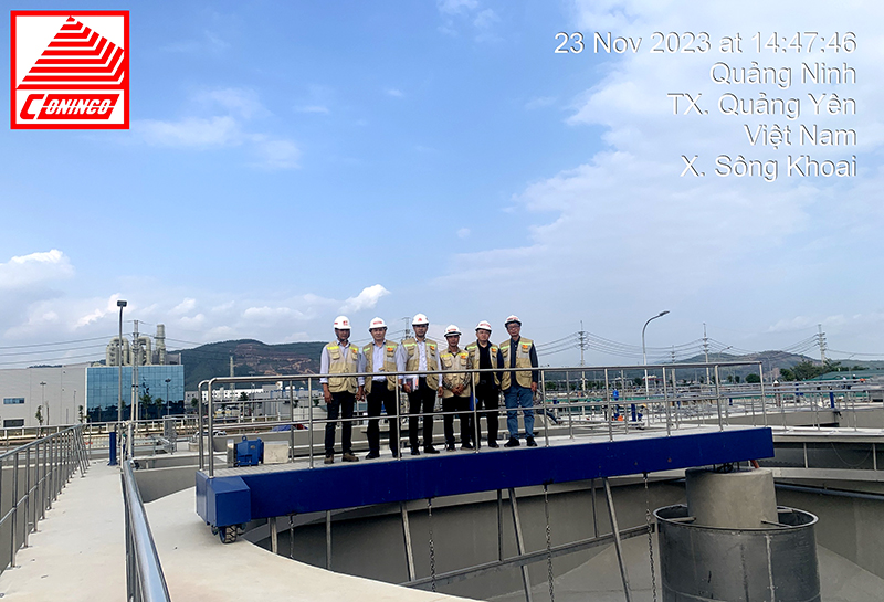 Đoàn kiểm tra dự án Nhà máy xử lý nước số 1 và Nhà máy cấp nước sạch Khu công nghiệp Sông Khoai